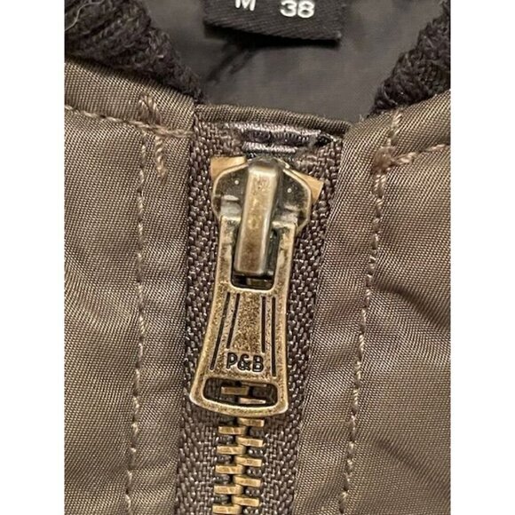 Pull & Bear Men's Olive Green‎ Bomber Jacket Size M - Picture 4 of 11